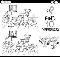 Image showing difference game for coloring