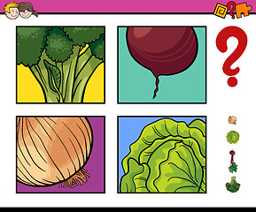 Image showing educational activity with vegetable