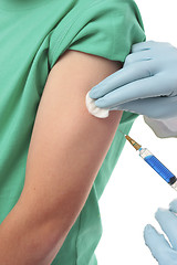 Image showing Doctor needle injection