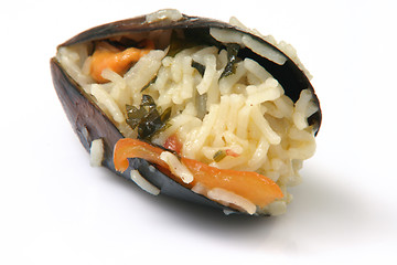 Image showing mussel with rice