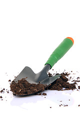 Image showing shovel and soil