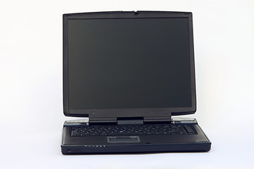 Image showing black laptop front