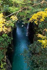 Image showing Takachiho Gorge in Japan at autumn