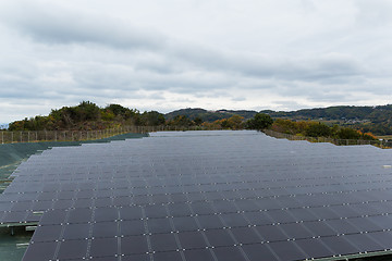 Image showing Solar panel farm