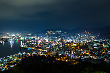 Image showing Nagasaki at night