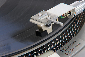Image showing turntable record