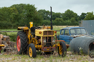 Image showing Yellow Tractor