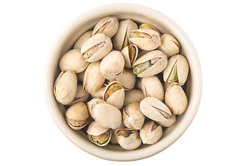 Image showing Pistachios in a pot