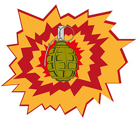Image showing Blast of the weapon grenade