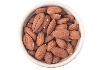 Image showing Almonds in a pot