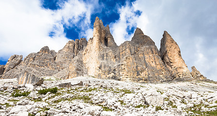 Image showing Landmark of Dolomites - Tre Cime di Lavaredo