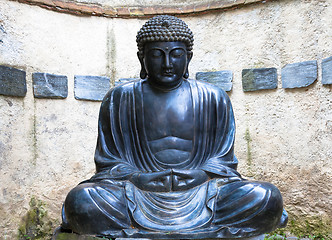 Image showing Meditating Japanese Buddha Statue