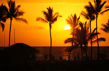 Image showing Hawaii, USA, Sunset