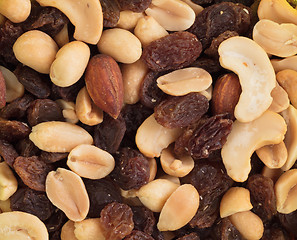 Image showing Close-up top view mix different of nuts
