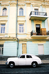 Image showing Retro car on street