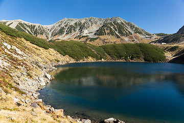 Image showing Mikuri Pond in Tateyama of Japan