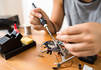 Image showing Welding component on drone