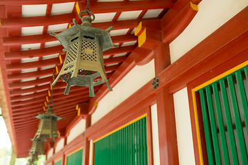 Image showing Tile of Japanese temple 