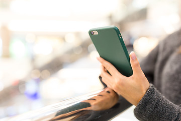 Image showing Woman use of mobile phone