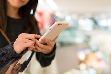 Image showing Woman use of cellphone