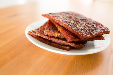 Image showing Sliced dried Pork