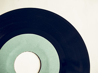 Image showing Vintage looking Vinyl record