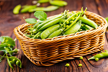 Image showing green peas