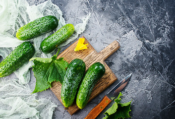 Image showing cucumbers