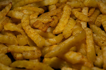 Image showing New fried fries on a plate ready to be served