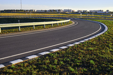 Image showing Road without cars and clouds