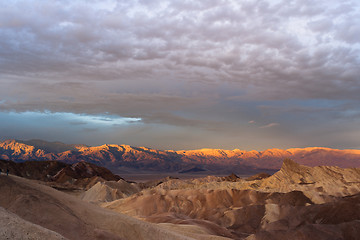 Image showing Rugged Badlands Amargosa Mountain Range Death Valley Zabriske Po