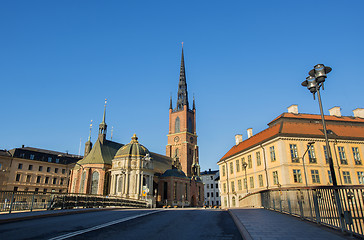 Image showing The Riddarholmen Church in Stockholm Sweden