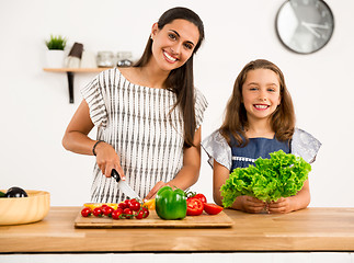 Image showing Having fun in the kitchen