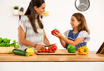 Image showing Having fun in the kitchen