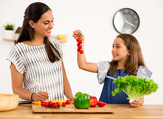 Image showing Having fun in the kitchen