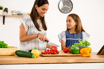 Image showing Having fun in the kitchen