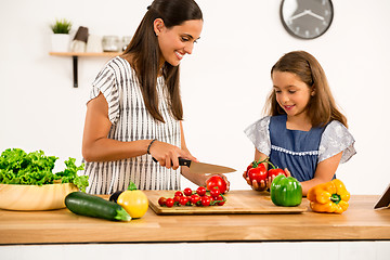 Image showing Having fun in the kitchen