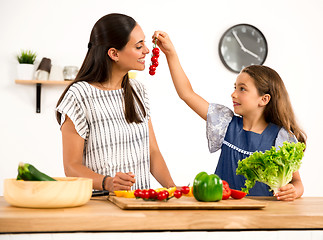 Image showing Having fun in the kitchen