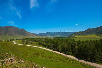 Image showing Rural road in mountains