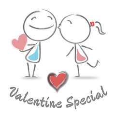 Image showing Valentines Special Means Find Love And Clearance