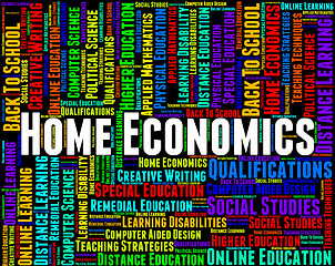 Image showing Home Economics Means Studying Educating And Learning