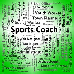 Image showing Sports Coach Represents Physical Activity And Education