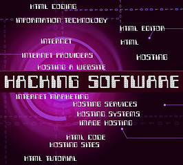 Image showing Hacking Software Means Program Shareware And Crack