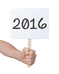 Image showing Sign with a number - The year 2016