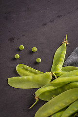 Image showing Green Sugar Snap Peas