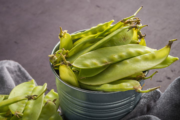 Image showing Green Sugar Snap Peas