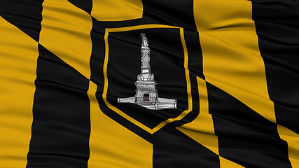 Image showing Closeup of Baltimore City Flag