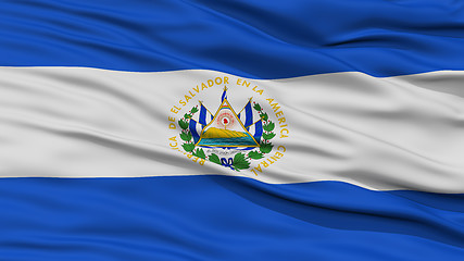 Image showing Closeup El SalvadorFlag