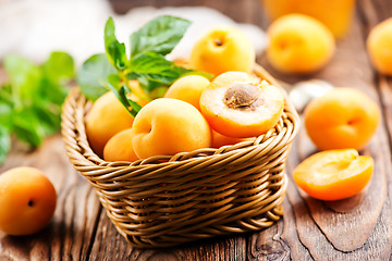 Image showing fresh apricots