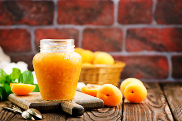 Image showing fresh apricot jam